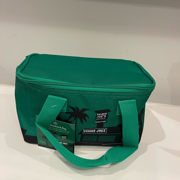 Trader Joe’s Mini Insulated Tote Bag Green - Picture 2 of 2